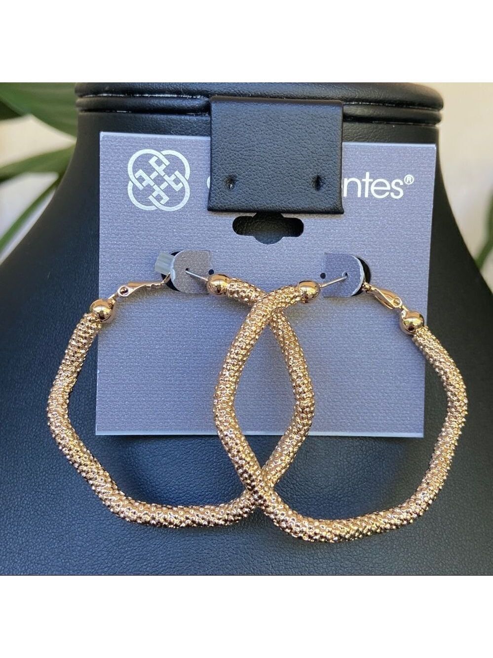 Hexagon Gold Hoops Daisy Fuentes Fashion Earrings $16ea / 3 for $25